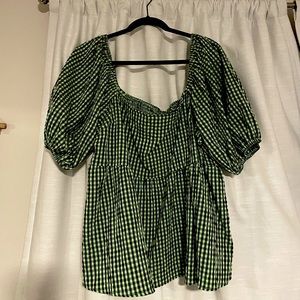 Nasty Gal Plus Gingham Smock stop